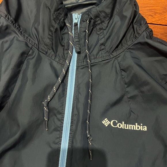 Columbia Flash Forward Women’s Windbreaker Navy Blue White Sz. XS NWOT - Picture 5 of 6